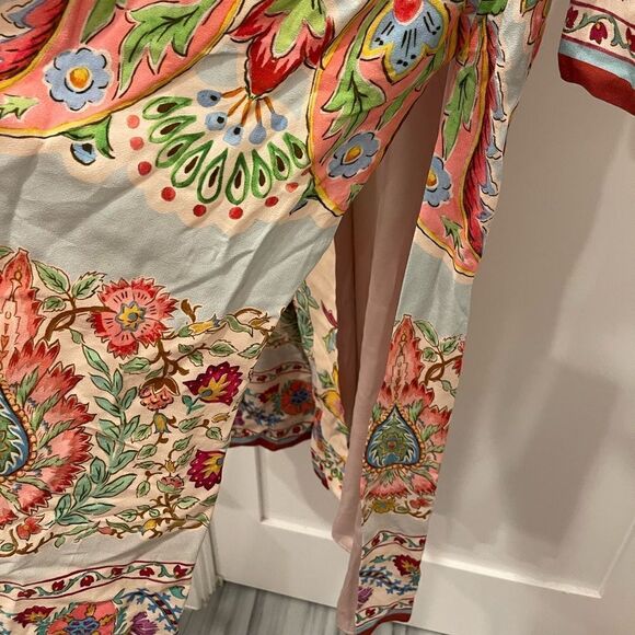 Zara Printed Pockets Kimono with Belt.Size S - Picture 12 of 14